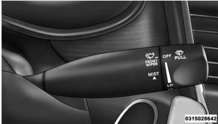 Chrysler 200 (2017) - Fonctionnement du lave-glace - 1