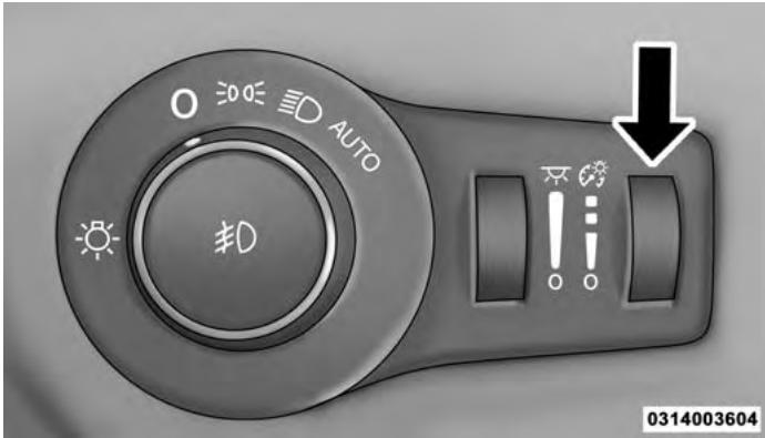 Chrysler 200 (2017) - Rheostat d'intensité lumineuse du tableau de bord - 1