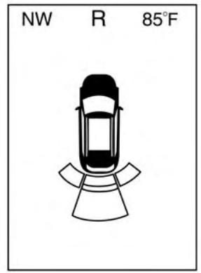 Chrysler 200 (2017) - Affichage du système ParkSense - 4