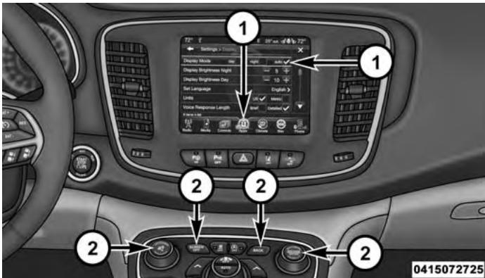 Chrysler 200 (2017) - RéGLAGES DU SYSTÉME UCONNECT - 2