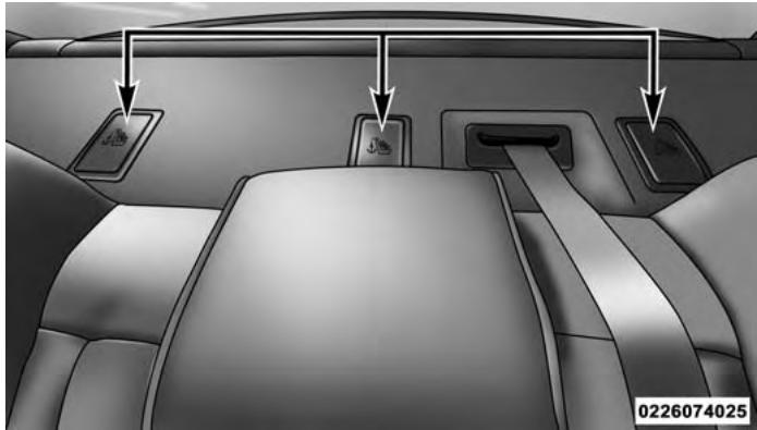 Chrysler 200 (2017) - Emplacement des ancrages d'attache - 2