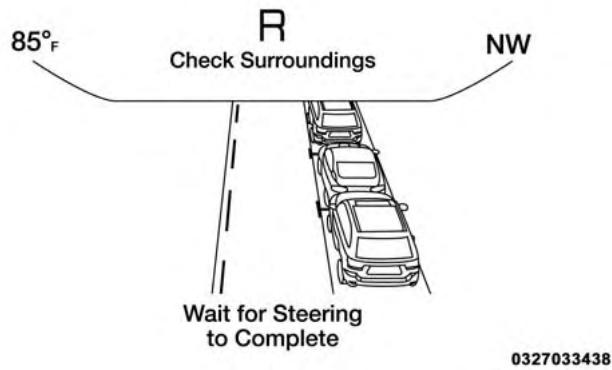 Chrysler 200 (2017) - Check Surroundings — STOP (Vérifier les environnés immédiats - ARRÊTER) - 2