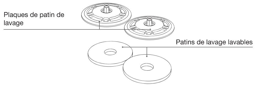 ECOVACS DEEBOTN30PROOMNI - Assemblage de patin de lavage - 1