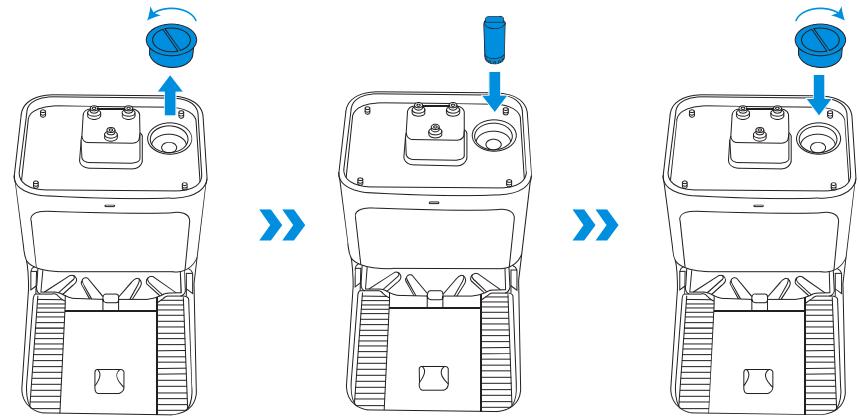 ECOVACS DEEBOTN30PROOMNI - Utiliser le nettoyant du sol solide - 1