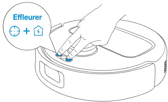 ECOVACS DEEBOTN30PROOMNI - Boutons de configuration du réseau - 1