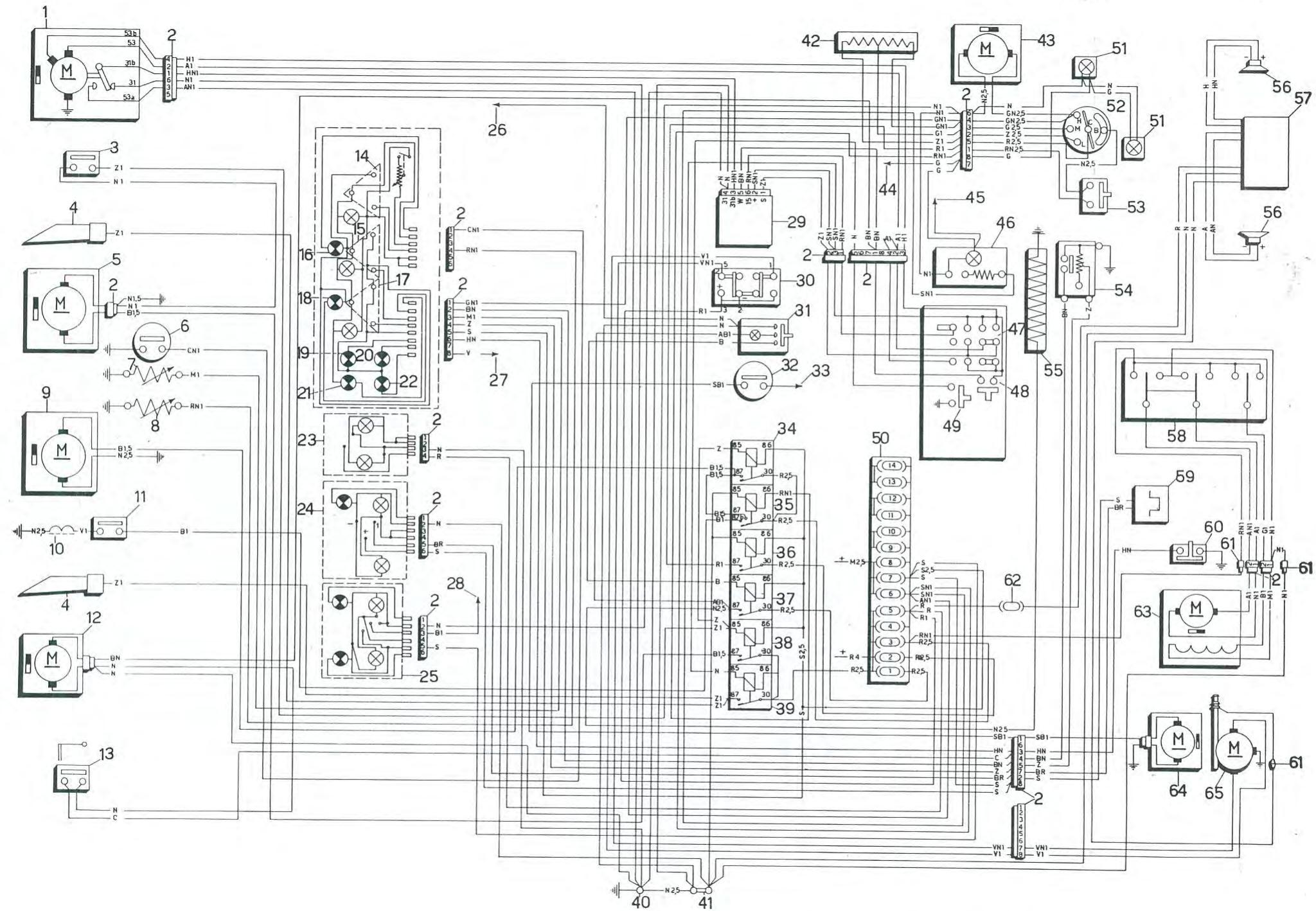 ALFA ROMEO Alfetta GT GTV(1980-1987) - COULEUR DES FILS - 1