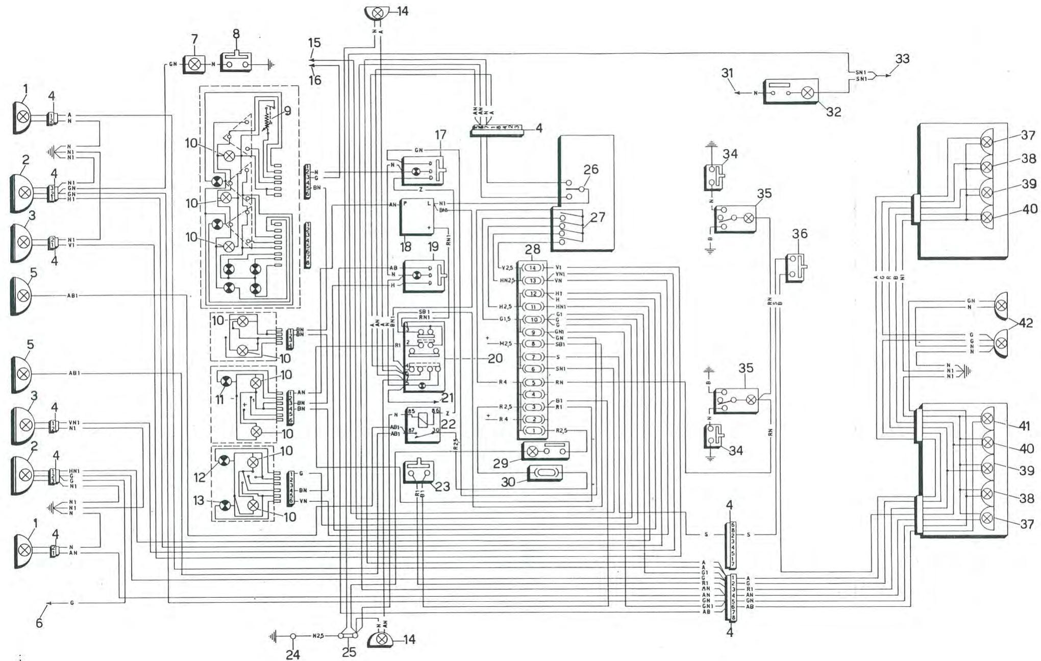 ALFA ROMEO Alfetta GT GTV(1980-1987) - COULEUR DES FILS - 1