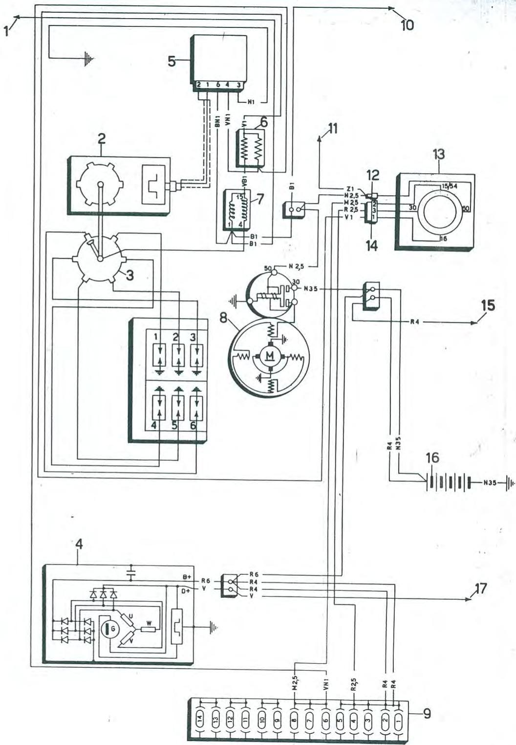 ALFA ROMEO Alfetta GT GTV(1980-1987) - COULEUR DES FILS - 1
