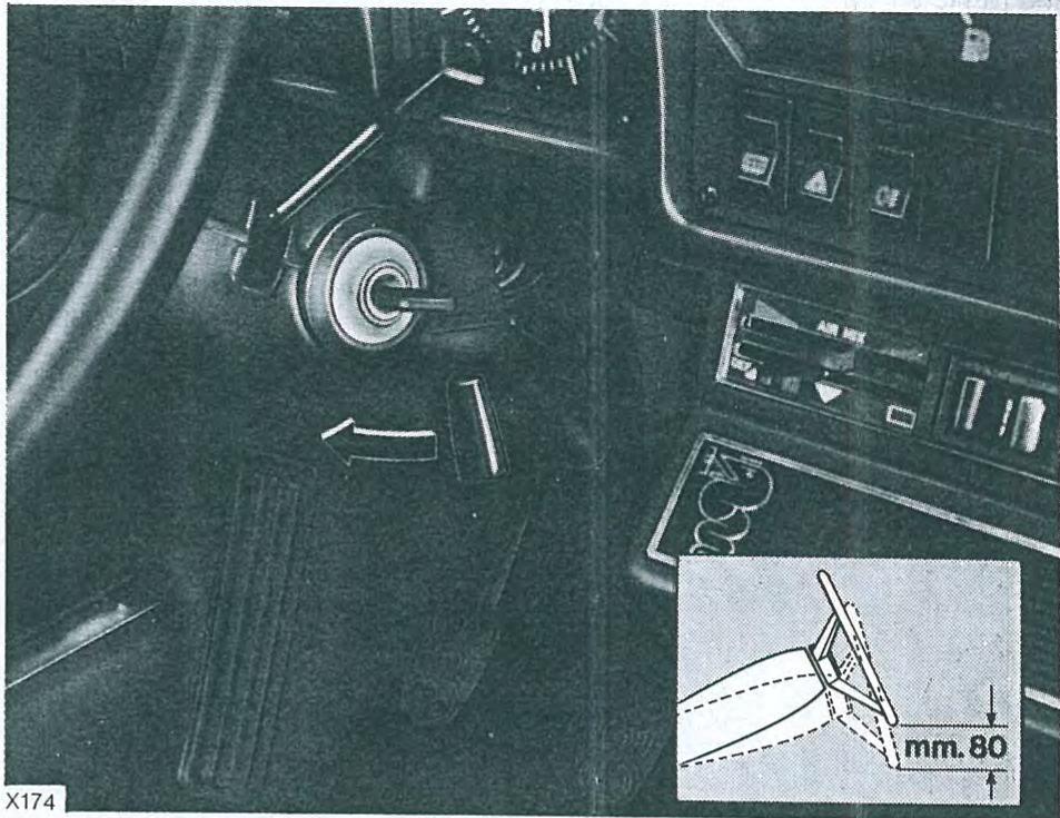 ALFA ROMEO Alfetta GT GTV(1980-1987) - RéGLAGE DE LA HAUTEUR DU VOLANT - 1