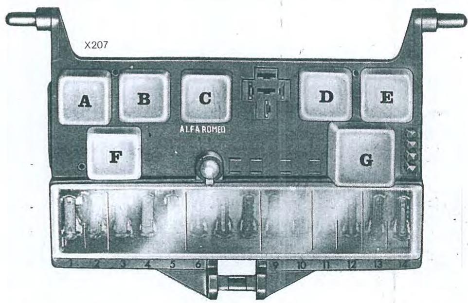 ALFA ROMEO Alfetta GT GTV(1980-1987) - BOITIER DE RACCORDEMENT ÉLECTRIQUE (boîte à fusibles) - 2