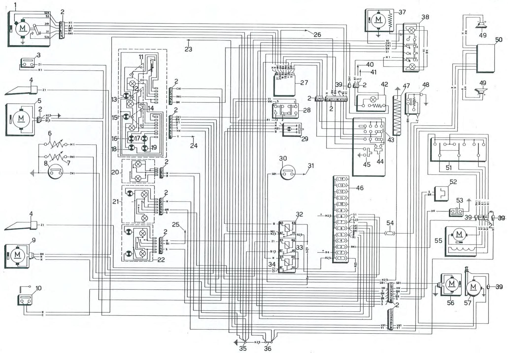 ALFA ROMEO Alfetta GT GTV(1980-1987) - COULEUR DES FILS - 1