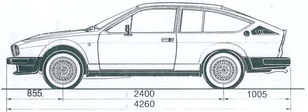 ALFA ROMEO Alfetta GT GTV(1980-1987) - POINTS D'ANCRAGE A LA COQUE - 2