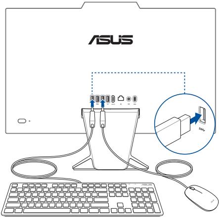 ASUS A3402WVAKWPC176W - Connector un clavier ou une souris filaire - 1