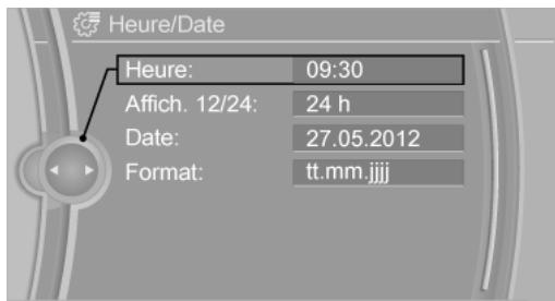 BMW X1 Phase 1 (2015-2019) - Réglage de l'heure - 4