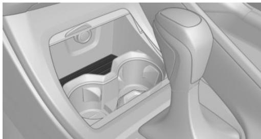 BMW X1 Phase 1 (2015-2019) - Compartment de rangement dans la console centrale avant - 1