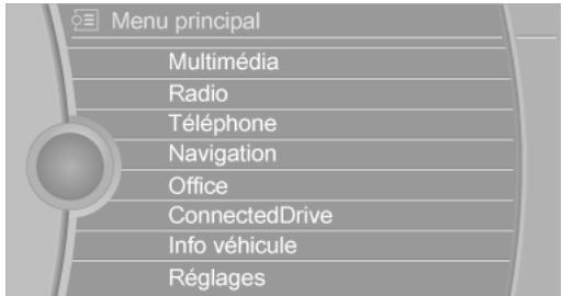 BMW X1 Phase 1 (2015-2019) - Appel du menu principal - 2