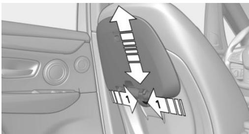 BMW X1 Phase 1 (2015-2019) - Réglage en hauteur - 1
