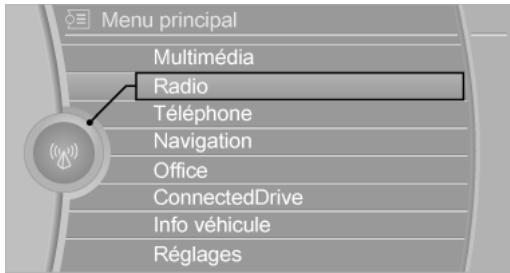 BMW X1 Phase 1 (2015-2019) - Selection d'une option de menu - 1