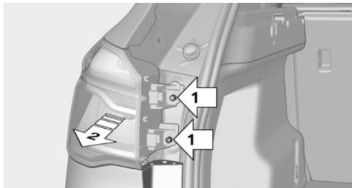 BMW X1 Phase 1 (2015-2019) - Démontage du feu arrière extérieur - 2