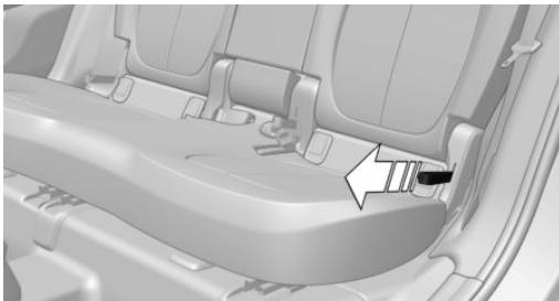 BMW X1 Phase 1 (2015-2019) - Rabattre le dossier du siège arrière depuis l'arrière - 1