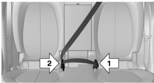 BMW X1 Phase 1 (2015-2019) - Boucler la ceinture de sécurité - 1