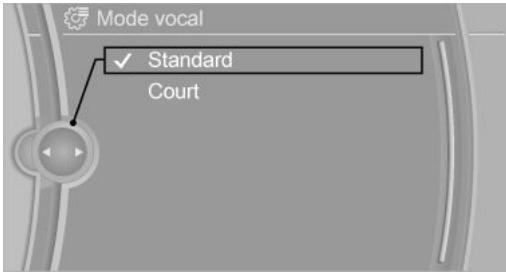 BMW X1 Phase 1 (2015-2019) - Réglage du dialogue vocal - 1