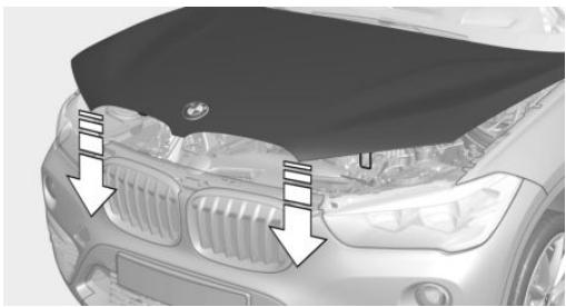 BMW X1 Phase 1 (2015-2019) - Fermetre du capot moteur - 1