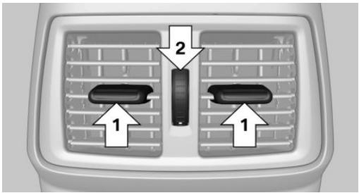 BMW X1 Phase 1 (2015-2019) - Ventilation à l'arrière - 1