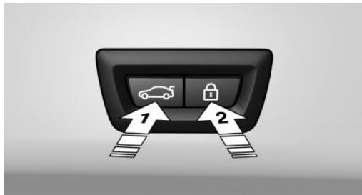 BMW X1 Phase 1 (2015-2019) - Par l'intermédiaire de la face interieure du couvercle de coffre - 2