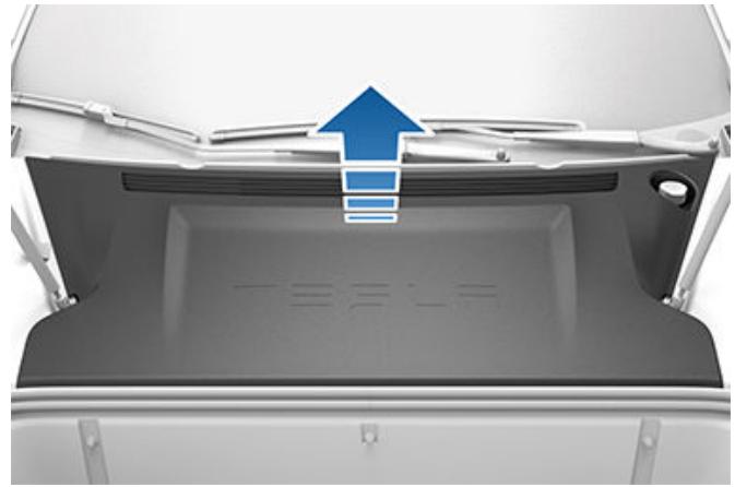TESLA Model S (2016-2021) - Retrait du panneau d'entretien - 1