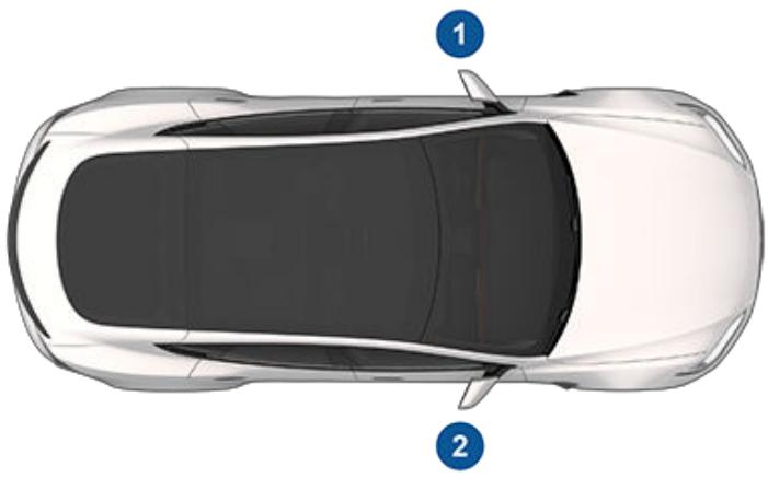 TESLA Model S (2016-2021) - Emplacement des composants - 1