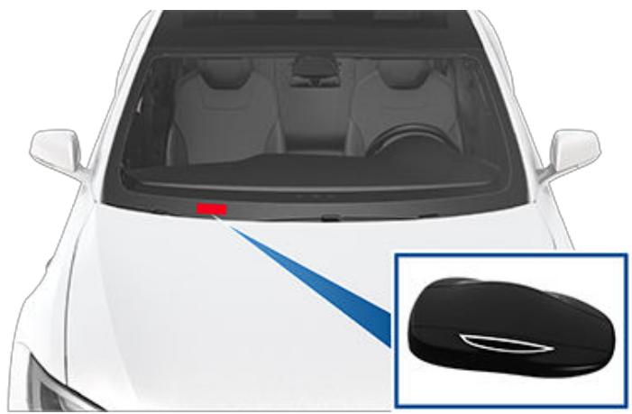 TESLA Model S (2016-2021) - Déverrouiller les portières lorsquela clé ne fonctionne pas - 1