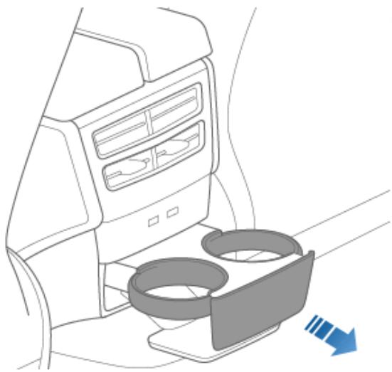 TESLA Model S (2016-2021) - Porte-gobelets - 2