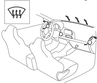 MAZDA MX-5 (2015-2018) - Sélection du mode de circulation d'air - 5