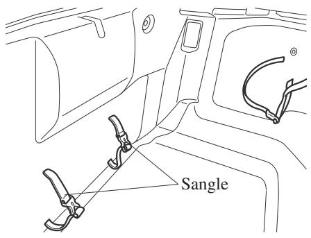 MAZDA MX-5 (2015-2018) - Sangle deretenue du triangle de danger sur bande d'arrêt d'urgence* - 1