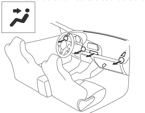MAZDA MX-5 (2015-2018) - Sélection du mode de circulation d'air - 1