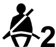CHEVROLET Traverse (2014-2017) - Témoin de rappel de bouclage de la ceinture de sécurité du passager - 1