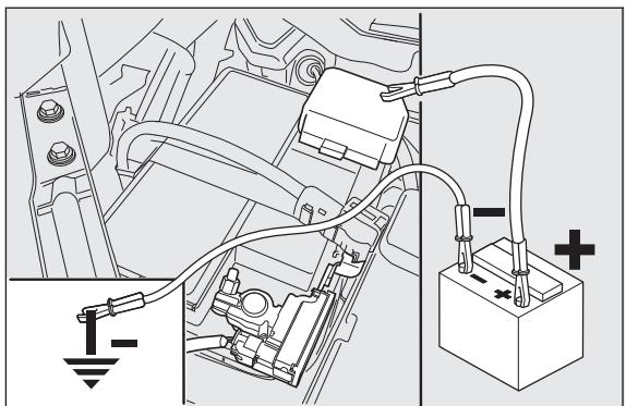 FIAT 500 3 (2007-2015) - DÉMARRAGE AVEC BATTERIE D'APPOINT - 1