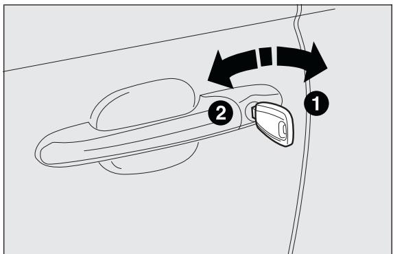 FIAT 500 3 (2007-2015) - OUVERTURE/FERMETURE AVEC LA CLÉ - 1