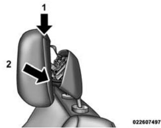 DODGE Journey (2014) - Réinitialisation des appuie-têtes actifs - 1