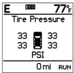 DODGE Journey (2014) - Avertissements de basse pression du système de surveillance de la pression des pneus - 2