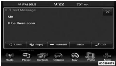 DODGE Journey (2014) - Lire les messages : - 1