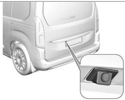 FIAT Doblo 3 (2023) - Caméra au-dessus de la plaque d'immatriculation sur le hayon - 1