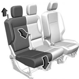 FIAT Doblo 3 (2023) - Rabattement de siège banquette cote passager avant - 2