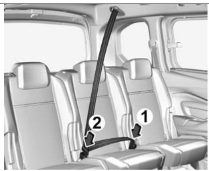 FIAT Doblo 3 (2023) - Ceinture de sécurité centrale de la deuxieme rangée de sièges - 2