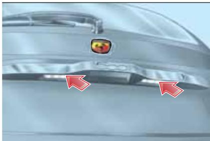 Abarth 500 3 Phase 2 (2015-2023) - FEUX DE PLAQUE - 1