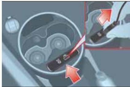 Abarth 500 3 Phase 2 (2015-2023) - SUPPORT AUX et USB - 1