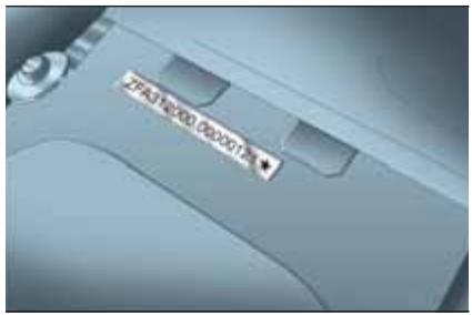 Abarth 500 3 Phase 2 (2015-2023) - MARQUAGE DU CHÂSSIS - 1