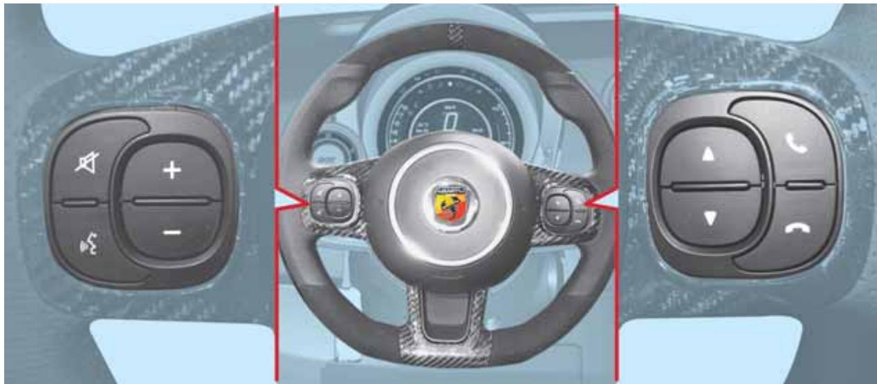 Abarth 695 (2015-2023) - Commandes au volant - 1