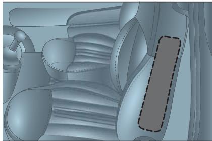 Abarth 695 (2015-2023) - Airbags latéraux avant (Side bag) - 1